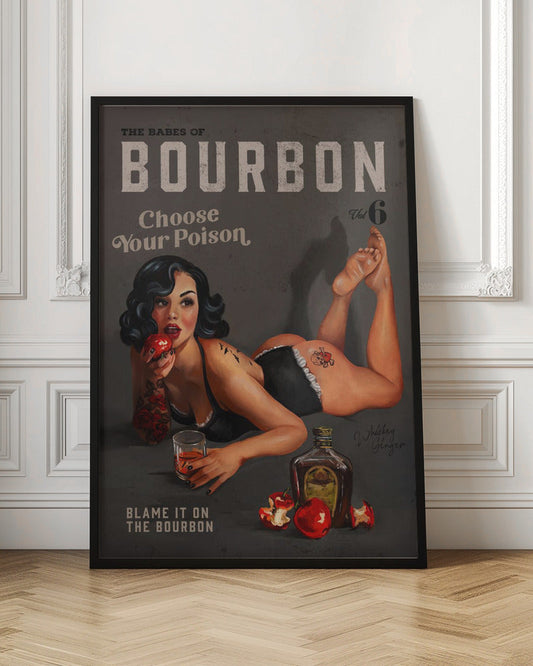 Wall art Babes of Bourbon Vol 6 Choose Your Poison Sexy Pinup