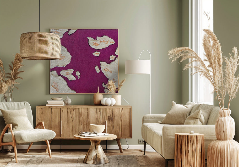 Wall Art Aubergine Islands