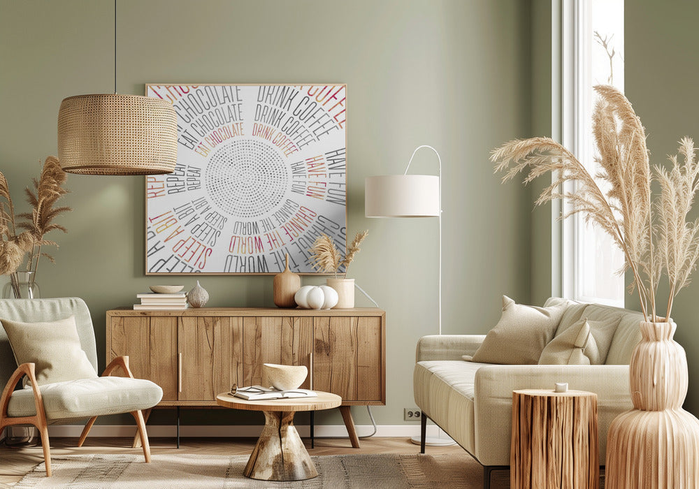 Wall art GRAPHIC ART Life Circles