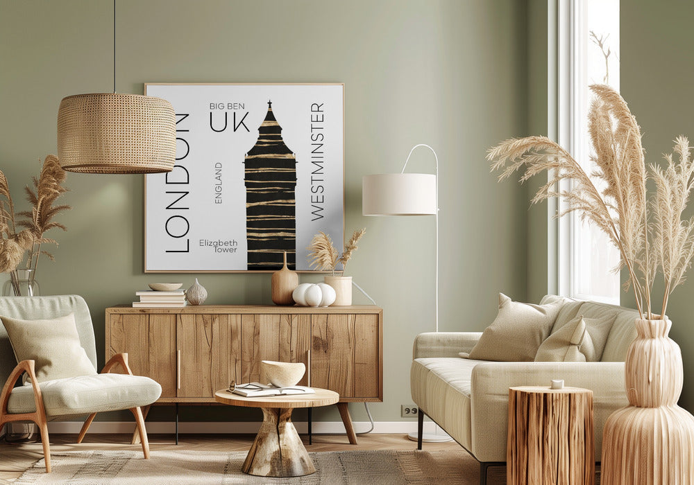 Wall art Urban Art LONDON Big Ben