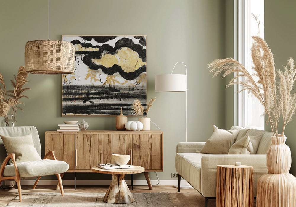 Wall art Pine On a Beach (1606) By Hon'ami Koetsu