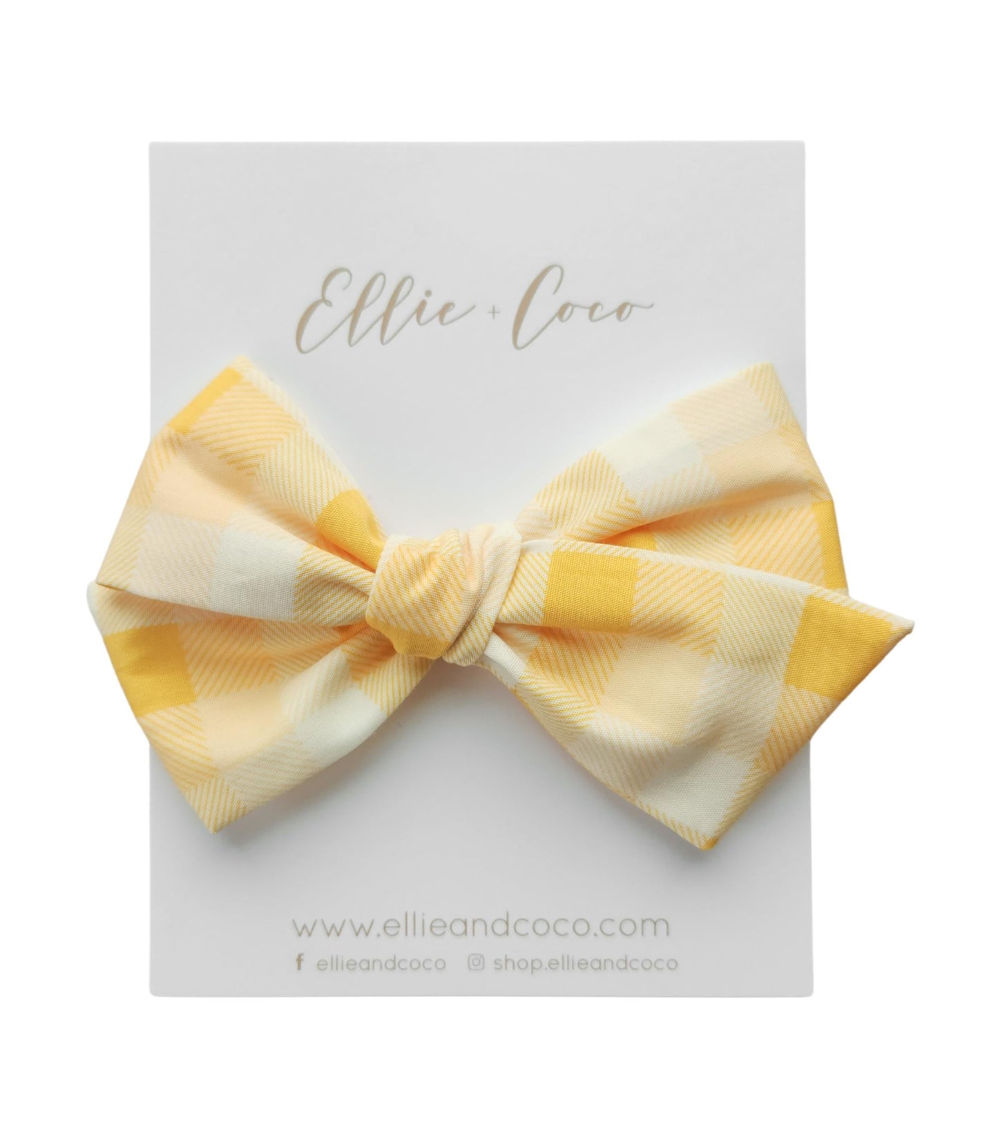 Summer Plaid Oversize Bow