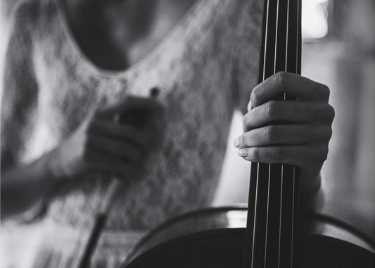 Wall art break for the cello