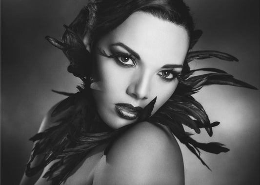 Wall art The black feathers