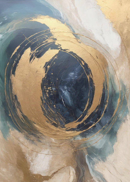Wall art Golden Vortex