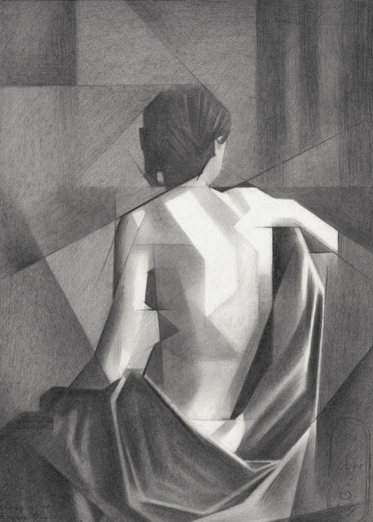 Wall art Study After Eugène Durieu & #039;s Seated Female Nude - 20-08-21