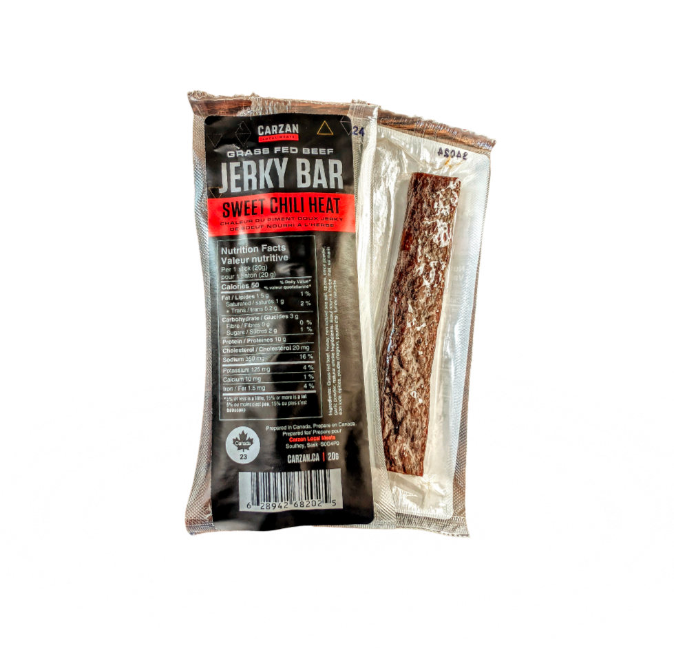 Sweet Chili Heat Grass-Fed Beef Jerky Bars