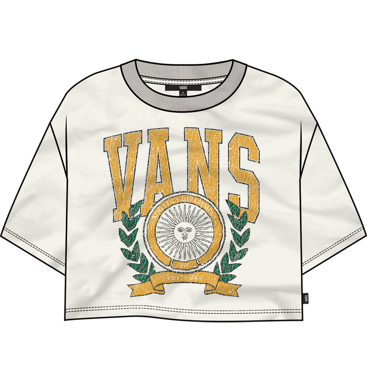 Vans First Team Relax Crop - Womens Short Sleeve Tee