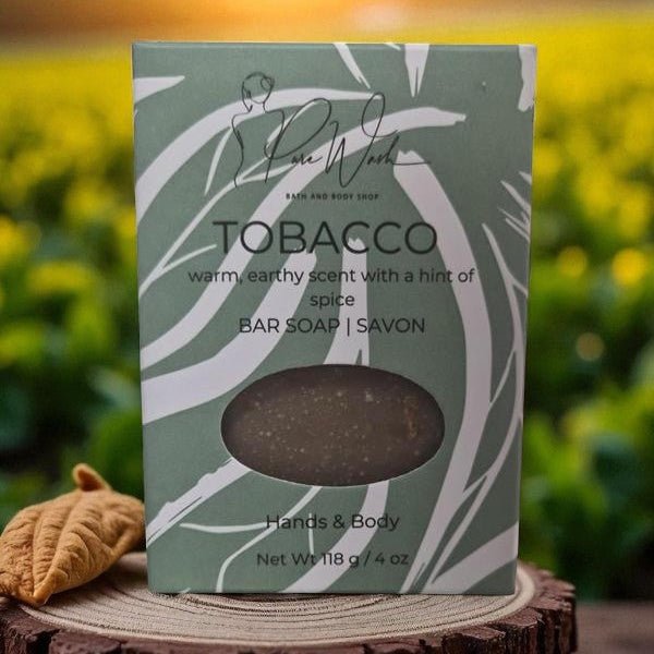 Tobacco leaf soap bar