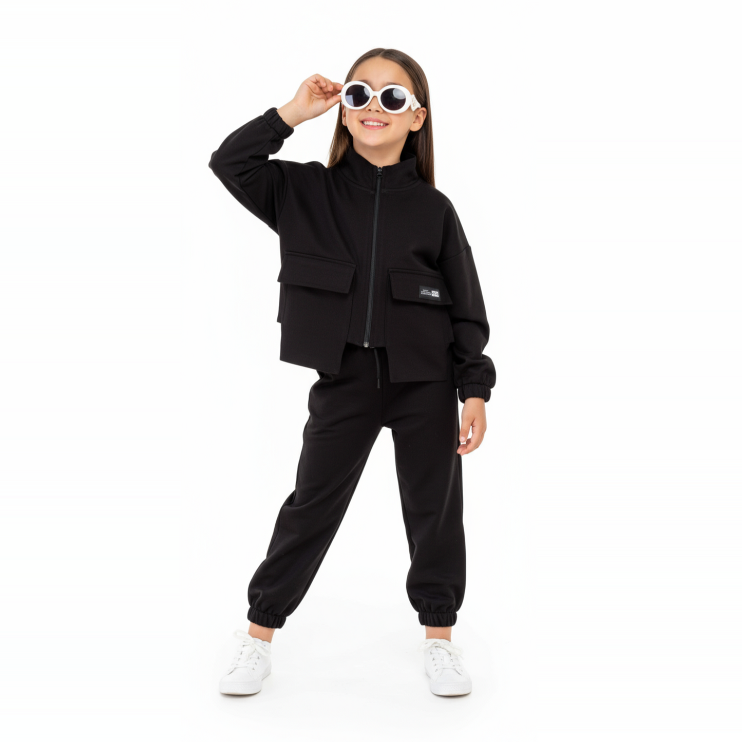 Fancy Pockets Girls Casual Set