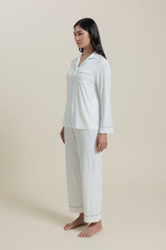 Bamboo Long Sleeve Pajama Top Shirt