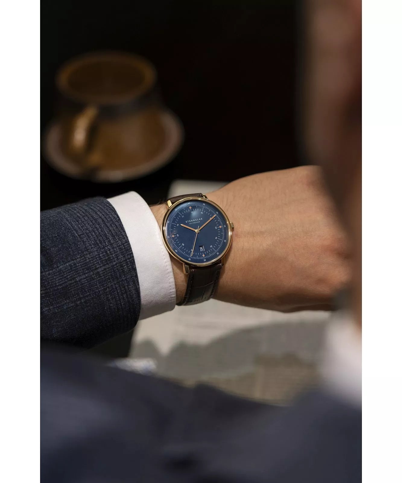 Sternglas Hamburg Edition Marine 42mm Ronda 715 Quartz Limited Edition Men's Watch