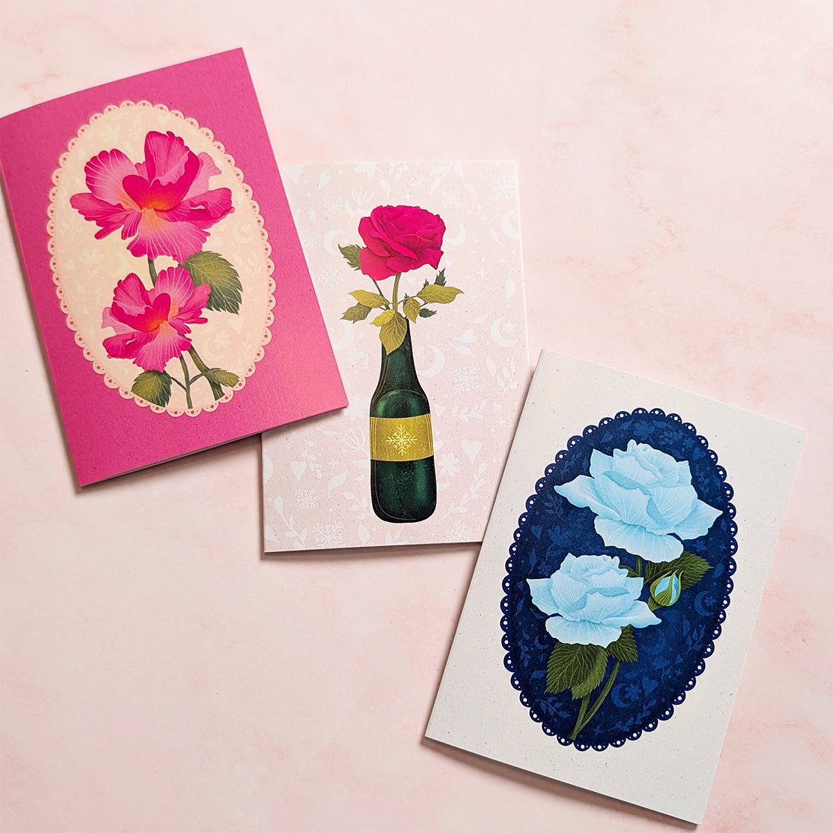 Bloom in Blue | Floral Mini Greeting Card