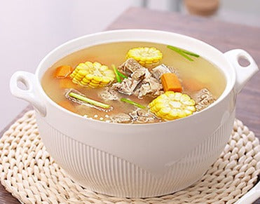 White Ceramic Soup Pot