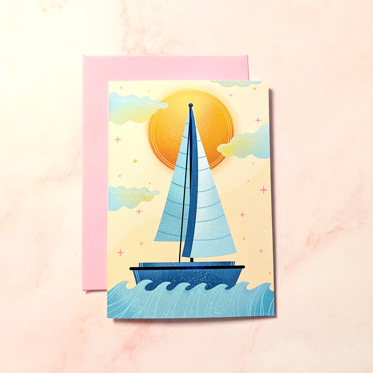 Sunset Sailing | New Brunswick Mini Greeting Card