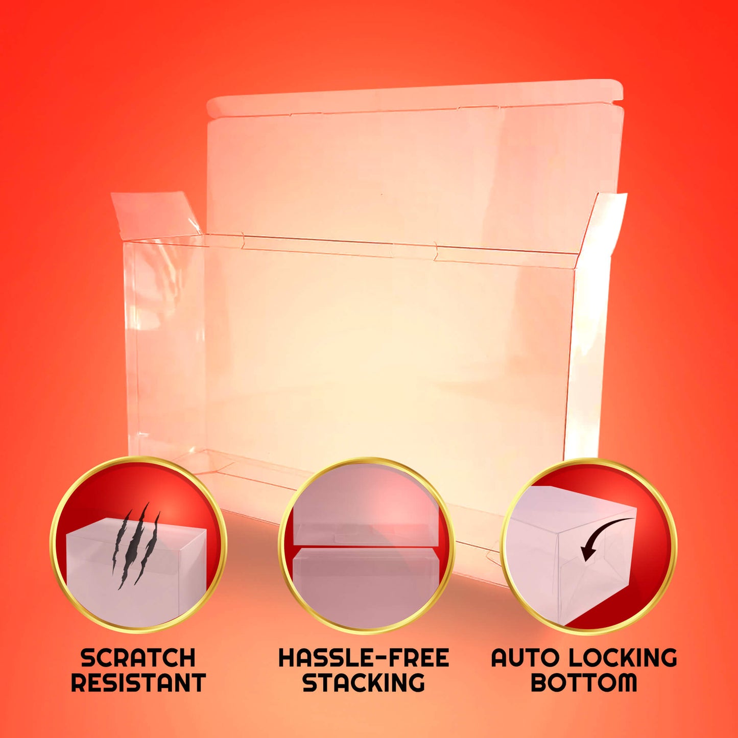 EVORETRO Protector for Pokémon 151 UPC & Mega Charizard EX Ultra-Premium Collection – Fits New Charizard Premium Playmat Box (2-Pack)