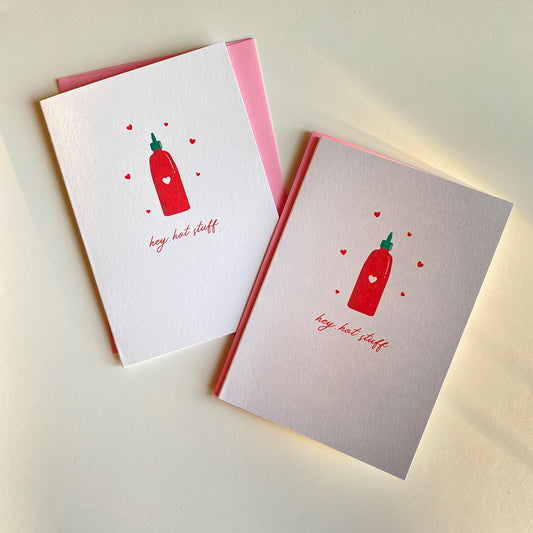 Hey, Hot Stuff! Mini Greeting Card
