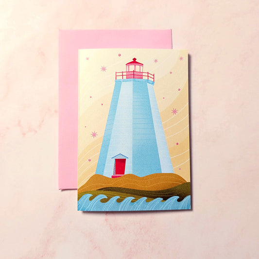 East Coast Lighthouse | New Brunswick Mini Greeting Card