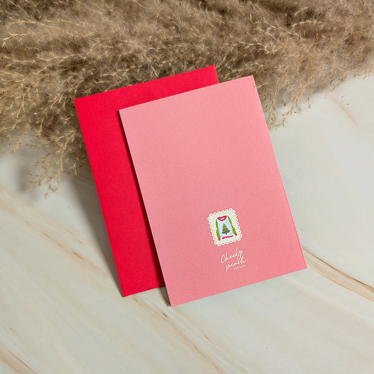 Warm Sweater Wishes Mini Holiday Card