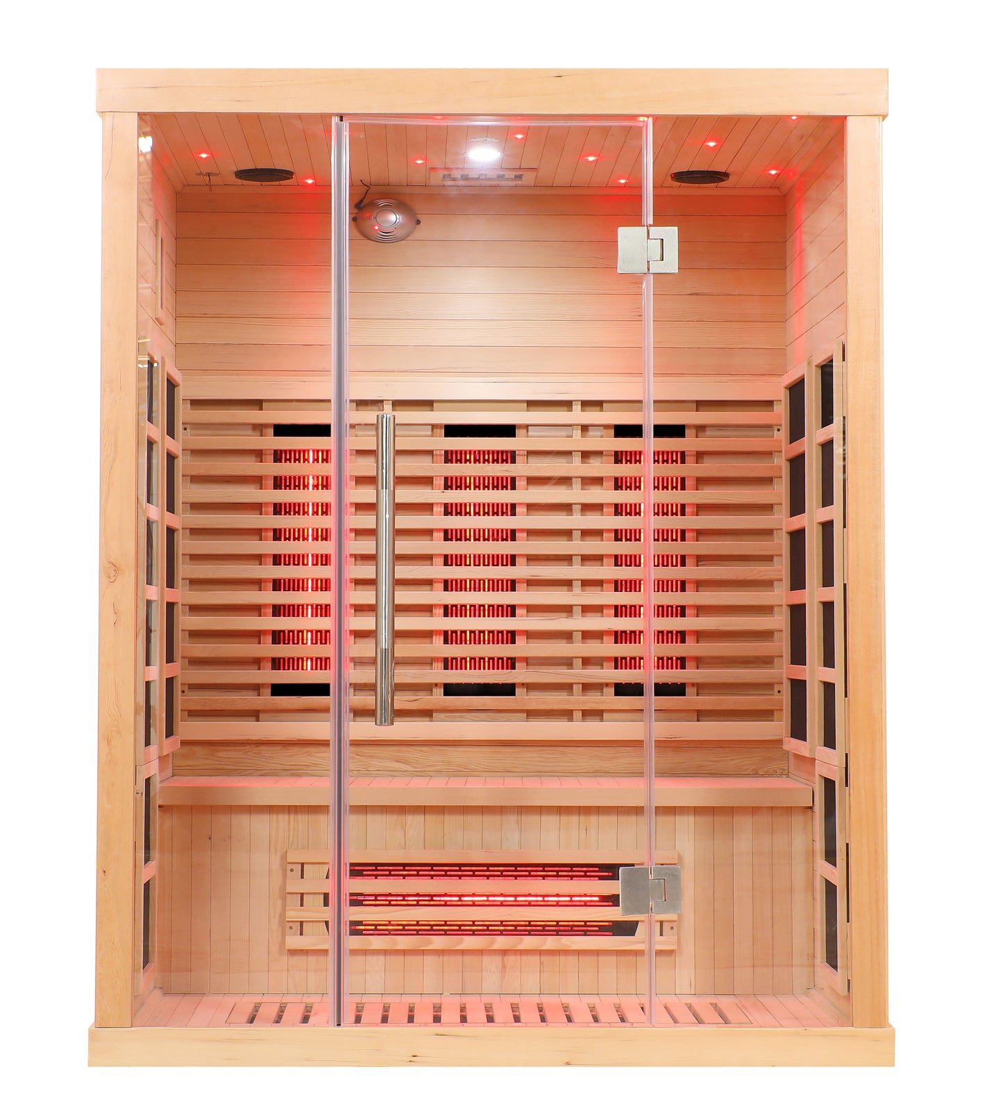 Blisspod | Venetian | Full Spectrum Indoor Premium Canadian Hemlock Ultra Low EMF Sauna, 11 Heaters & Chromotherapy– 3 Person