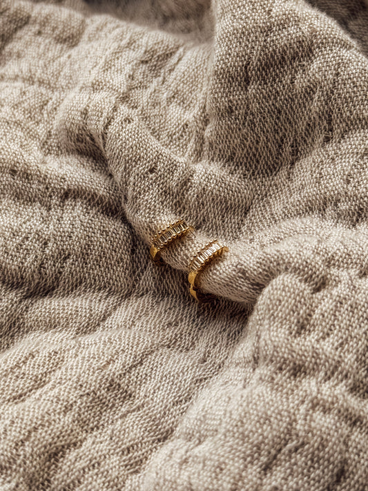 The Gracie CZ Huggie Earrings