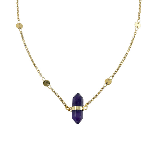 Amethyst Crystal Necklace