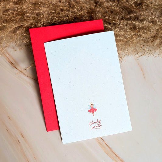 Sugar Plum Fairy Mini Holiday Nutcracker Card