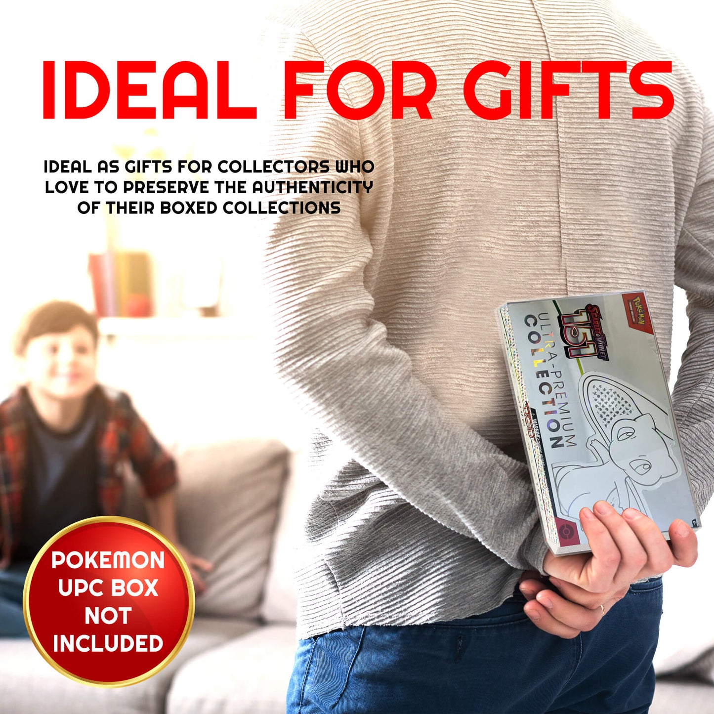 EVORETRO Protector for Pokémon 151 UPC & Mega Charizard EX Ultra-Premium Collection – Fits New Charizard Premium Playmat Box (2-Pack)