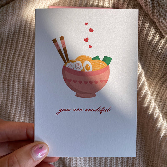 You Are Noodiful Mini Greeting Card