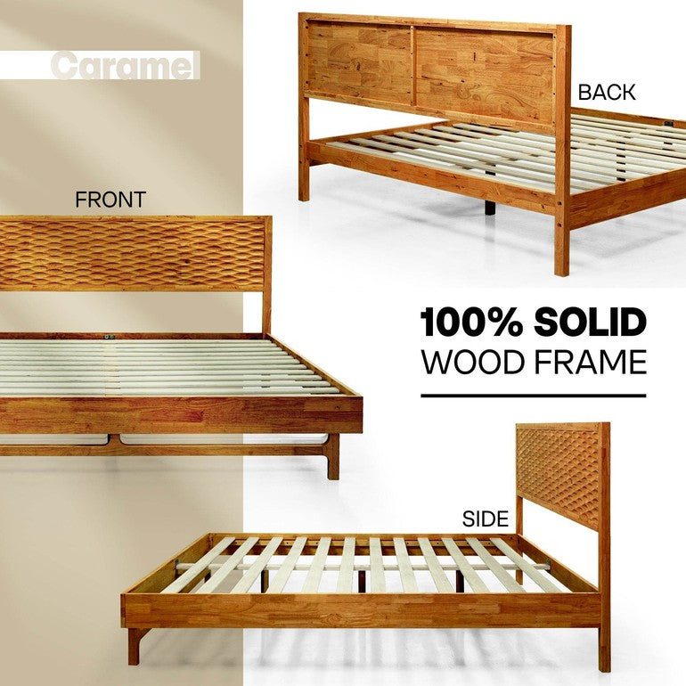 Elara Platform Bed Frame with Headboard
