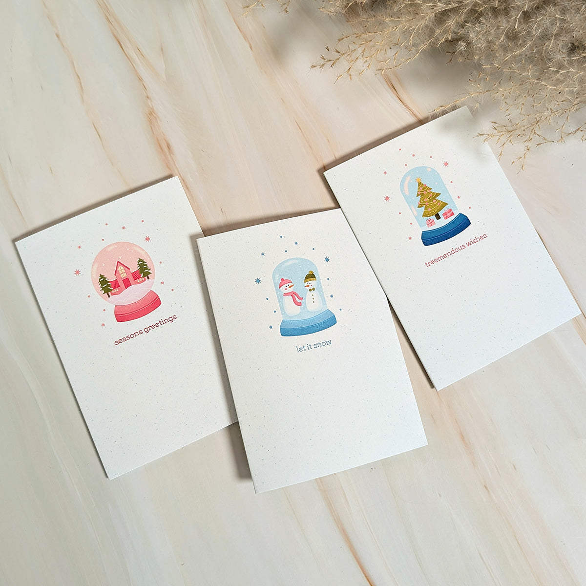 Let It Snow Globe Mini Holiday Card