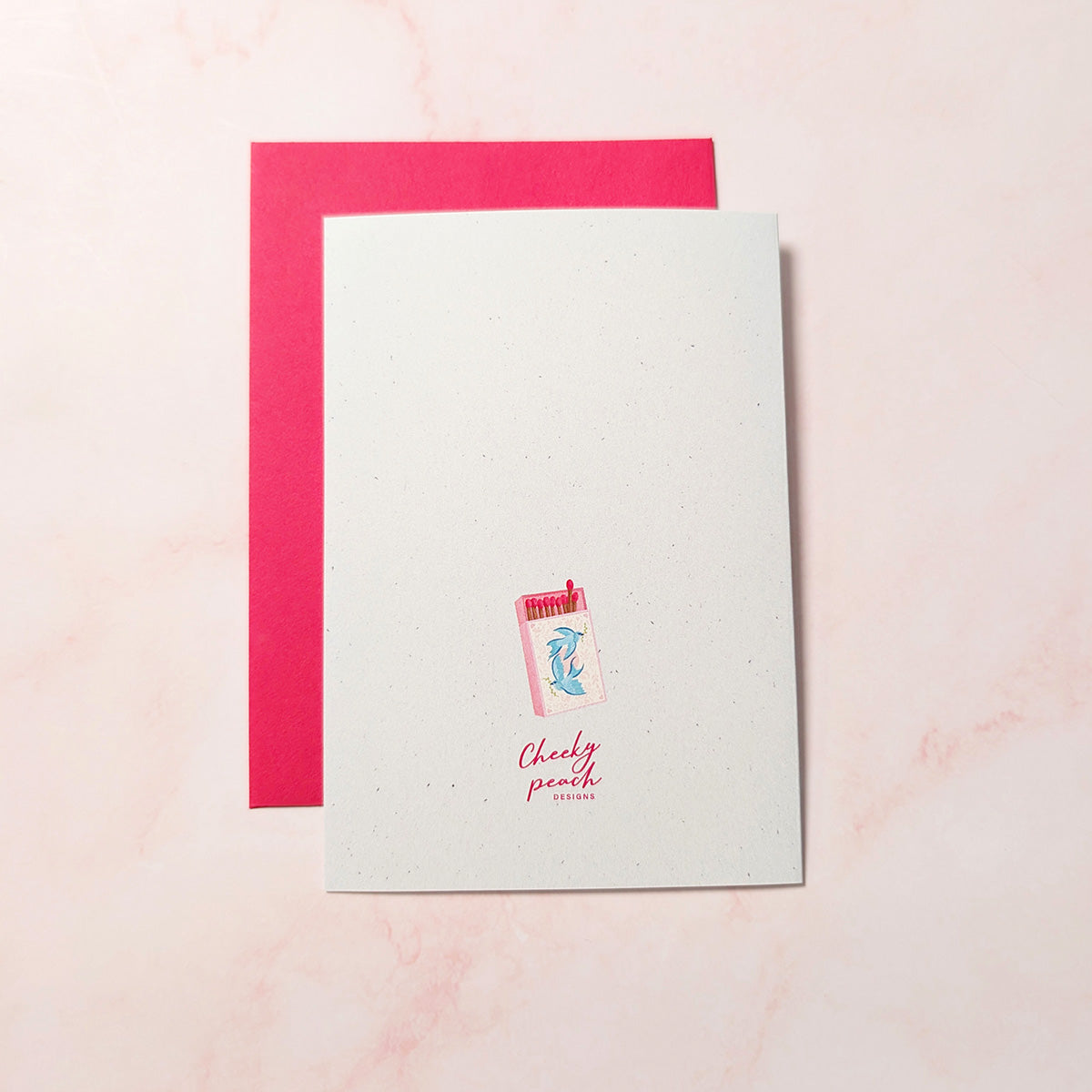 You're My Perfect Match | Sparrow Bird Mini Greeting Card