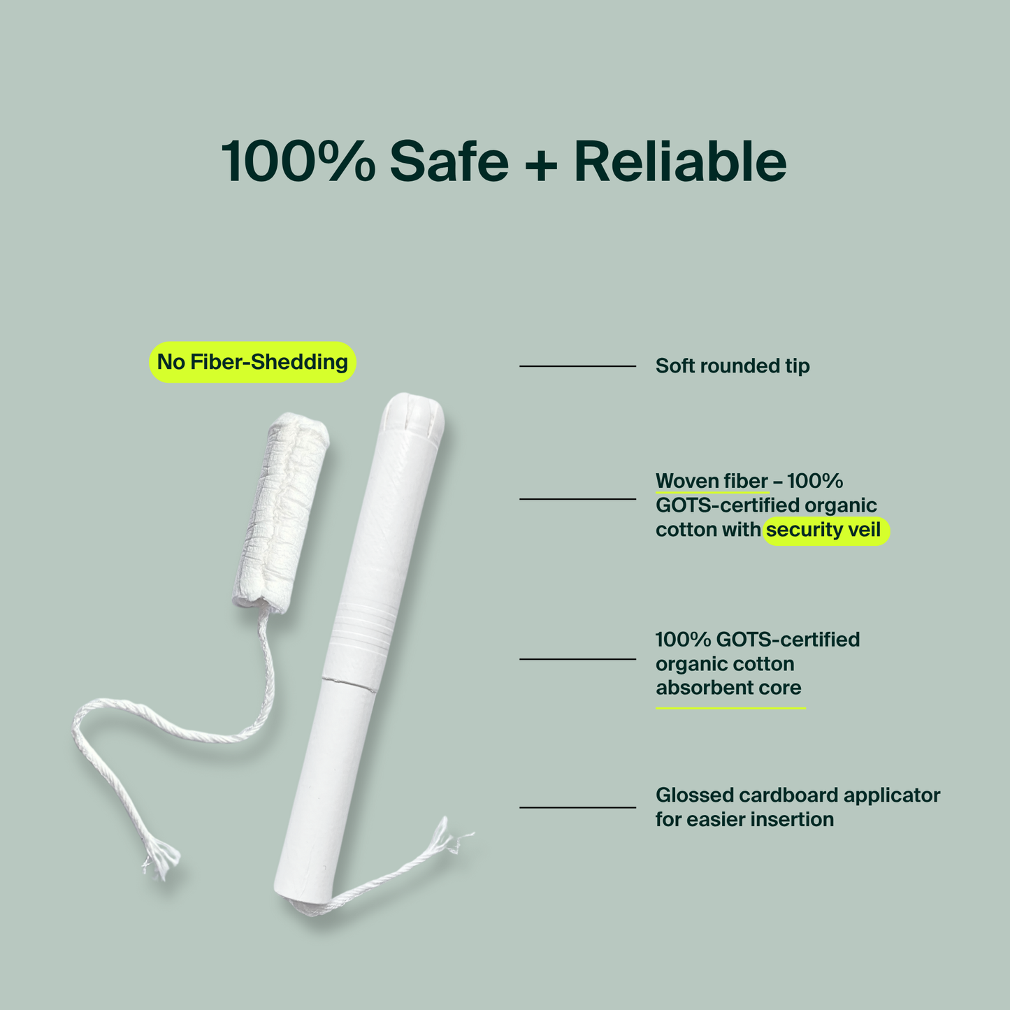 Applicator Tampons, Cardboard Applicator - regular - Bulk (100)