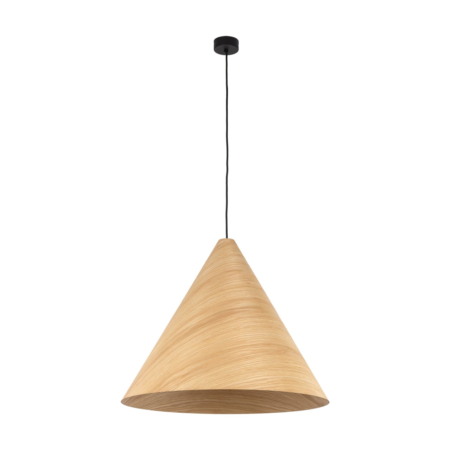 SOLIS Large Scandinavian Wood Pendant Light – Statement Cone Design (Limited Edition)