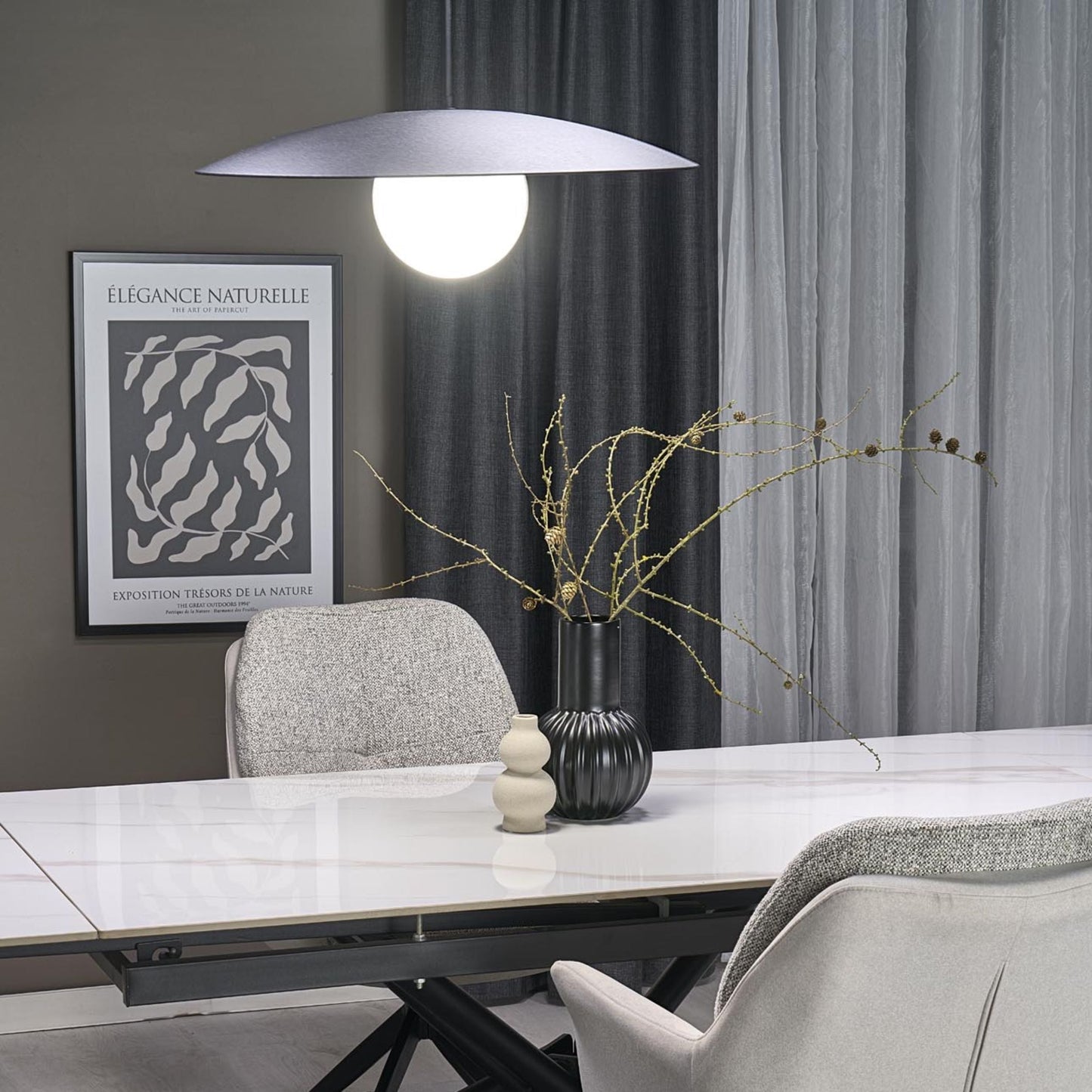 SLATE Mid-Century Modern Pendant Light