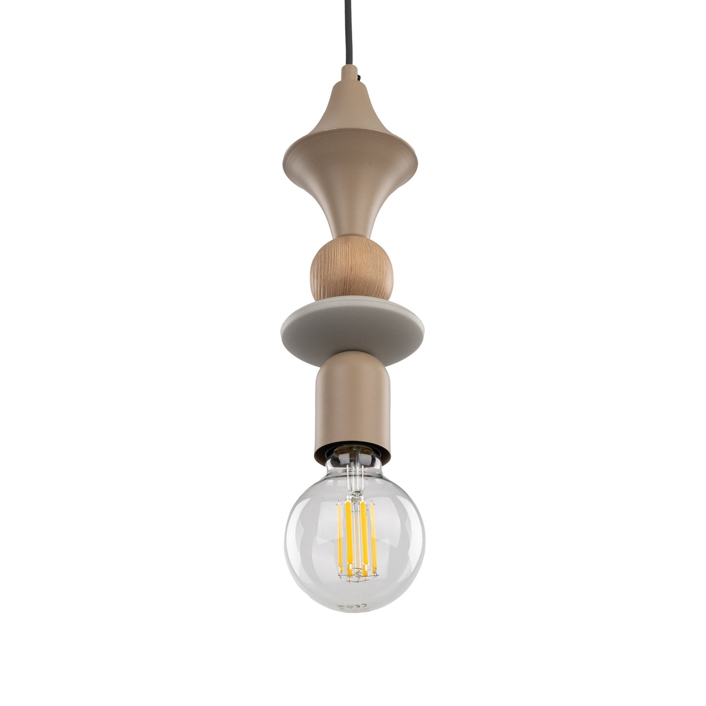 TOWER Beige Scandinavian Pendant Lamp