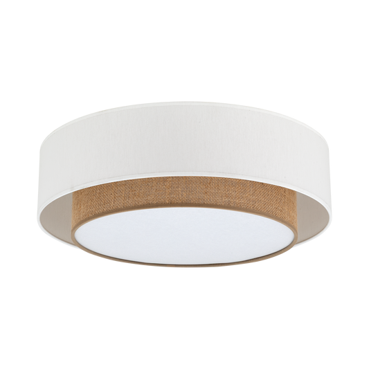 CALISTO JUTE Natural Flush Mount Light