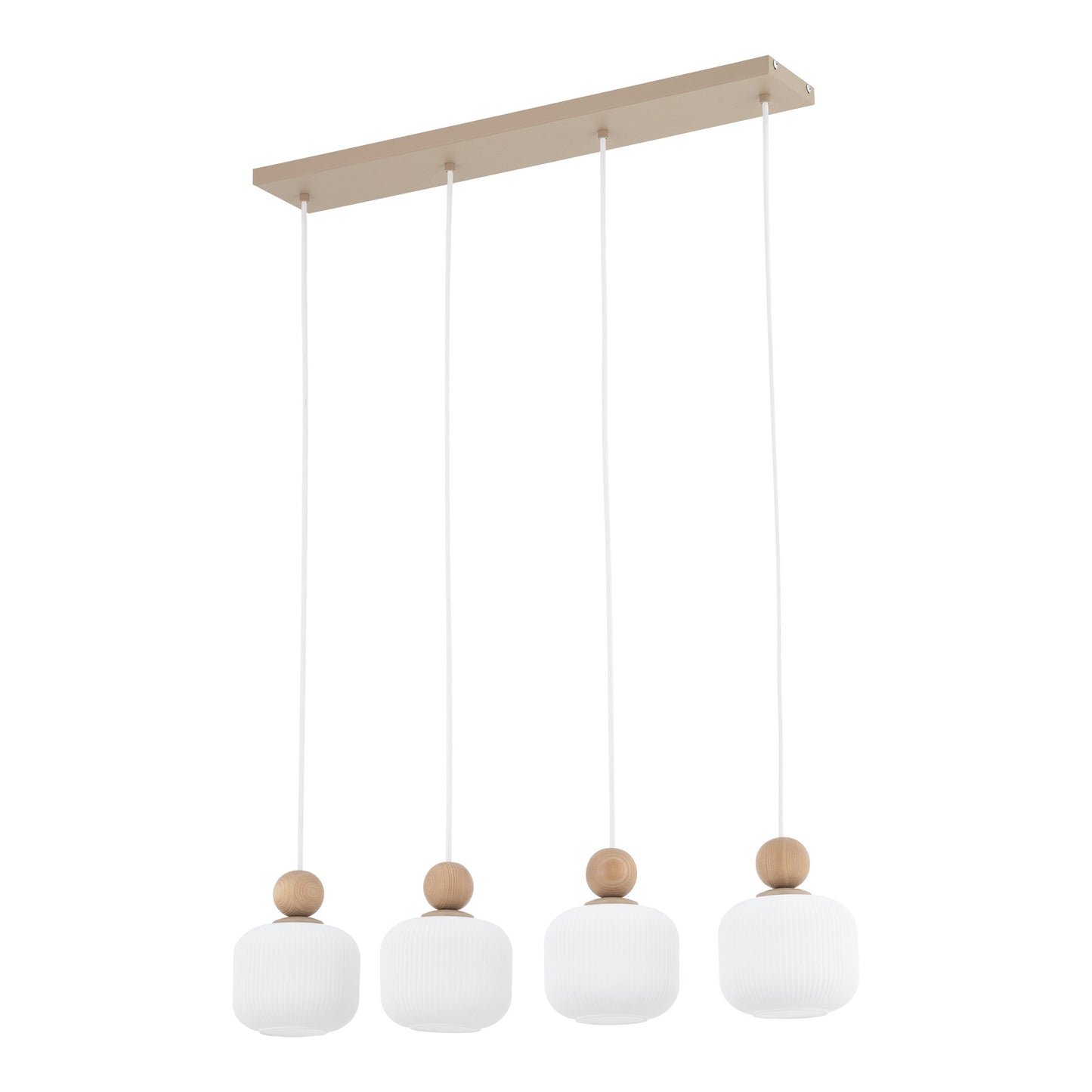 BALLO Scandinavian Glass Pendant Light for Kitchen Island, Dining Table & Modern Interiors