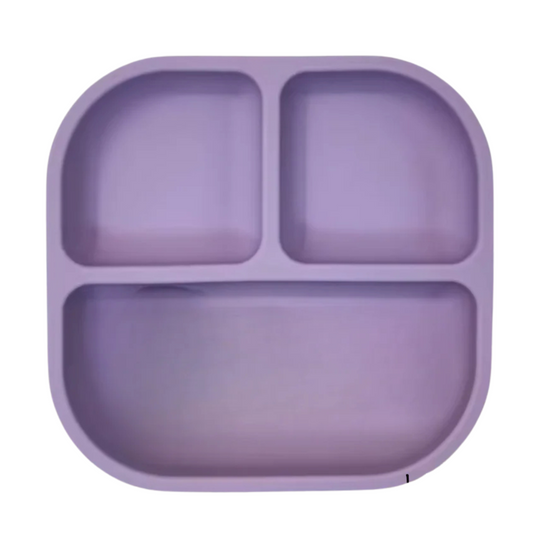 Purple - Silicone Suction Plate w/Dividers