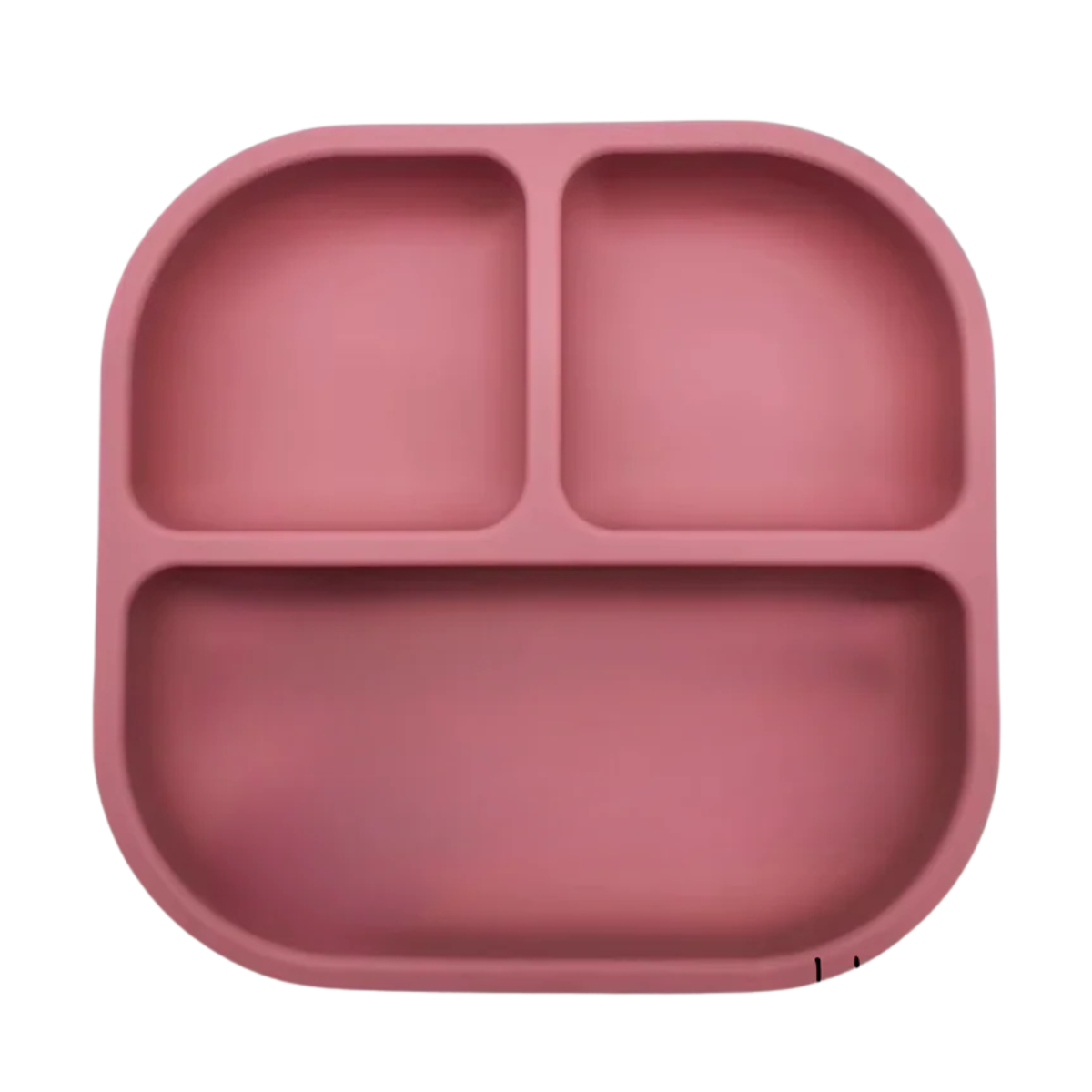 Mauve - Silicone Suction Plate w/Dividers