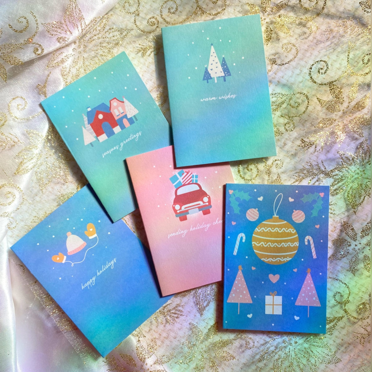 Happy Holidays Mini Greeting Card