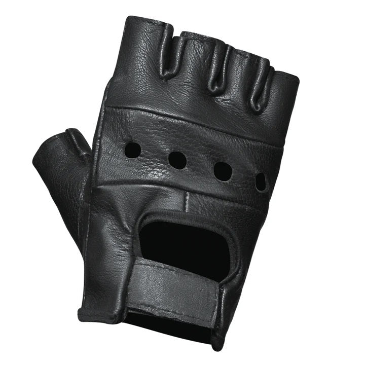 Open Road Men's Fingerless Leather Gloves