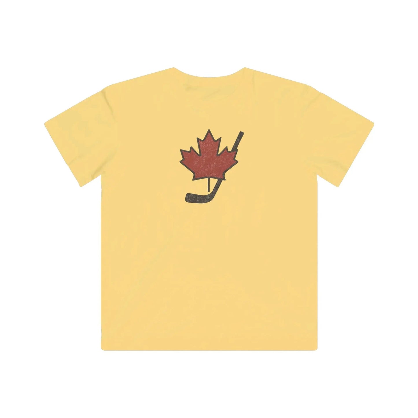 Vintage Canada Maple Leaf T-Shirt Youth Distressed Graphic Tee for Hockey Fans