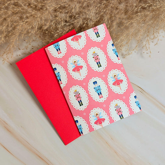 Festive Nutcracker Friends Mini Holiday Card