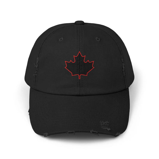 Maple Stick Distressed Hockey Cap – Retro Canadian Style