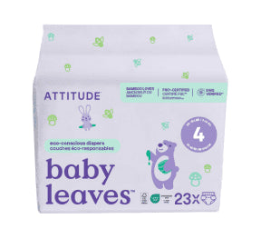 Attitude - Baby Diapers Sizes 4 (9-14kg) (23un)