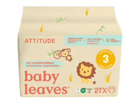 Attitude - Baby Diapers Sizes 3 (6-10kg) (27un)