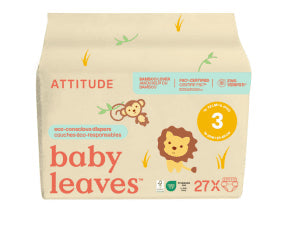 Attitude - Baby Diapers Sizes 3 (6-10kg) (27un)