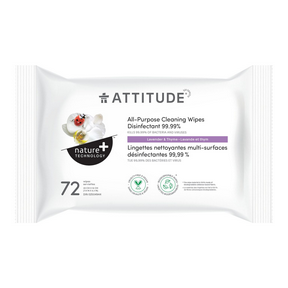 Attitude - All-Purpose Disinfectant Wipes 99.9 (72ct)