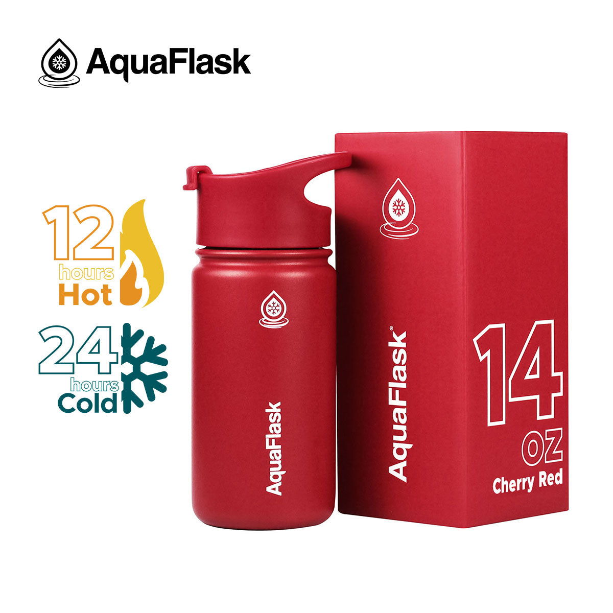 AquaFlask Original Vacuum Insulated Water Bottles 415ml (14oz)